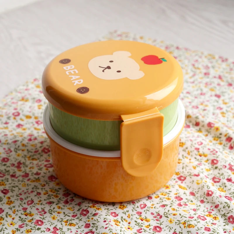 boîte goûter enfant vue de dessus ouverte
