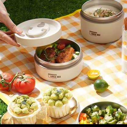 Bento Isotherme Inox Hermétique — Pack 4 Pièces