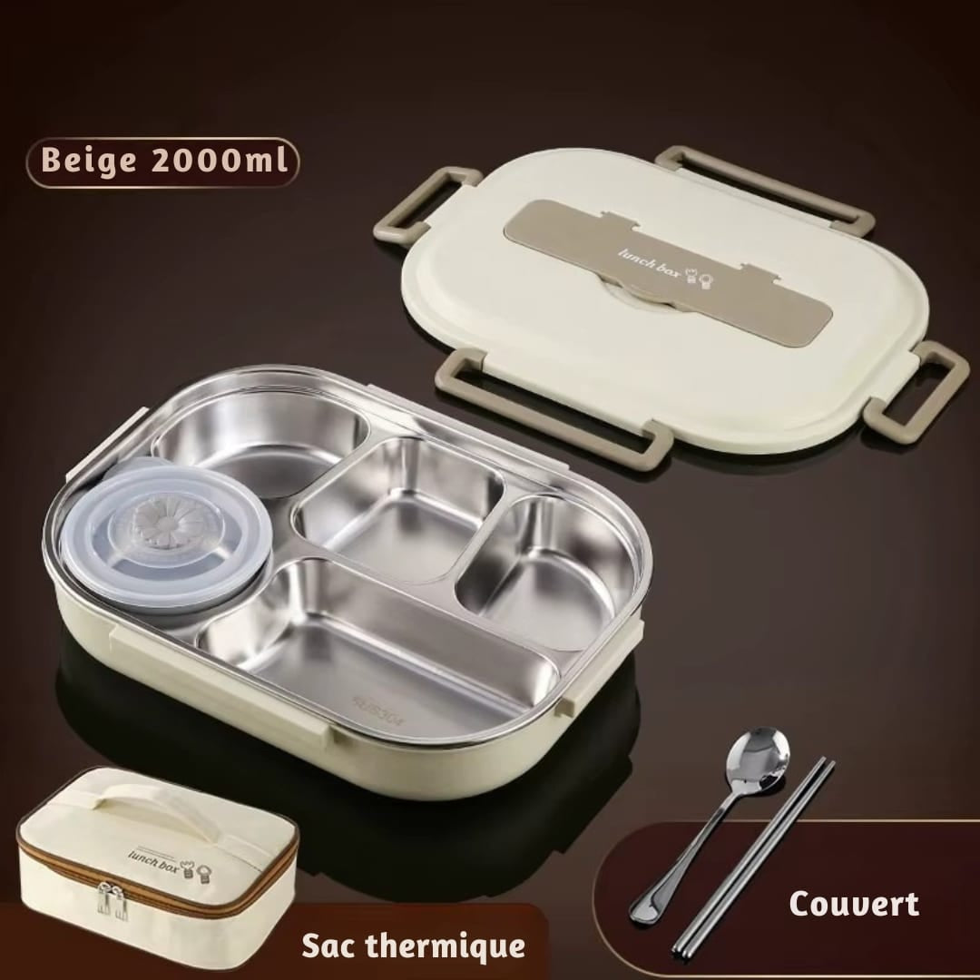 Lunch Box Isotherme Inox — Chaud 7h, Froid 9h