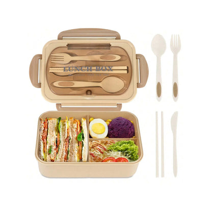 lunch box portable colorée avec compartiments