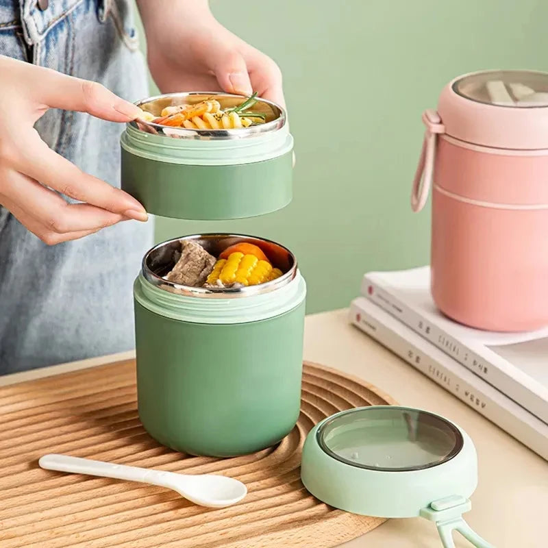 boîte repas isotherme inox pour repas chaud ou froid