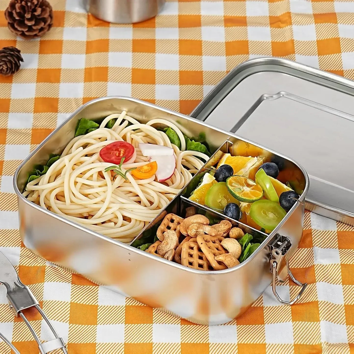 gamelle étanche inox 304 trois compartiments